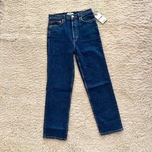 RE/DONE 70S ULTRA HIGH RISE STOVE PIPE JEANS SZ 28 NEW WITH TAGS